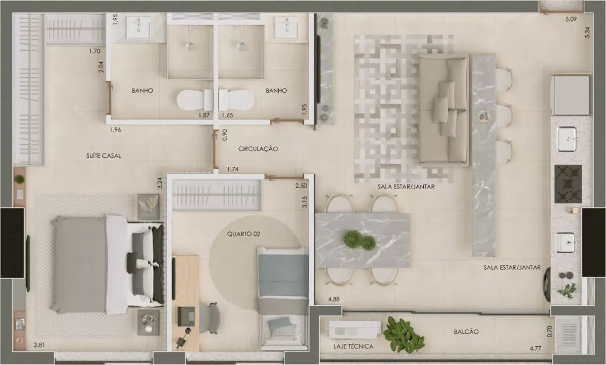 Planta da Unidade 1