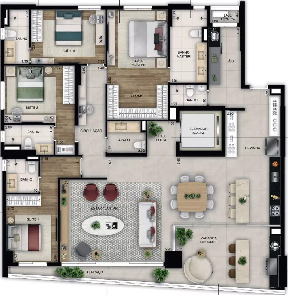 Planta da Unidade 1