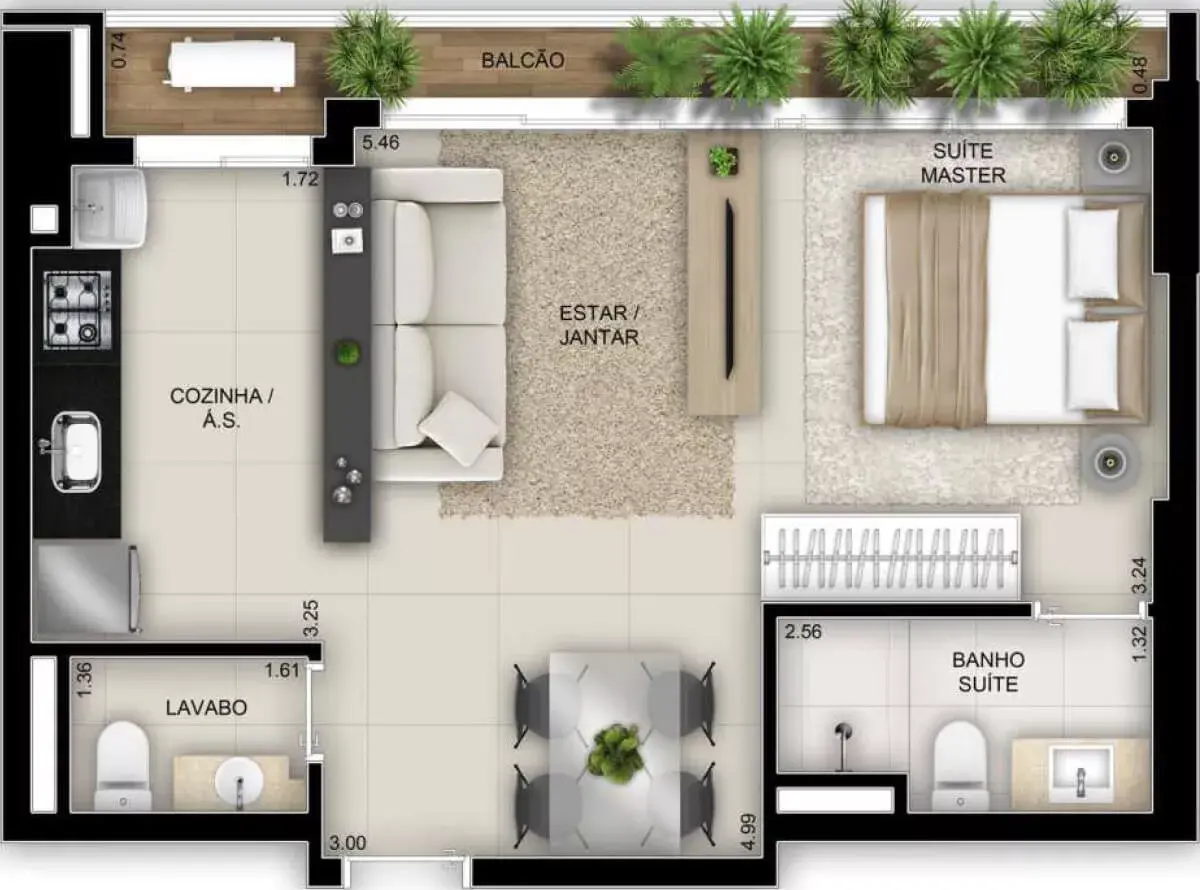Planta da Unidade 1