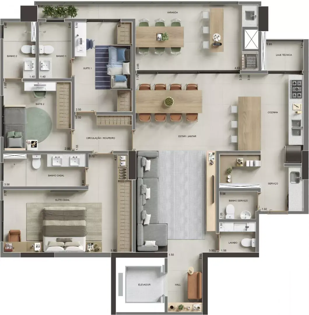Planta da Unidade 1