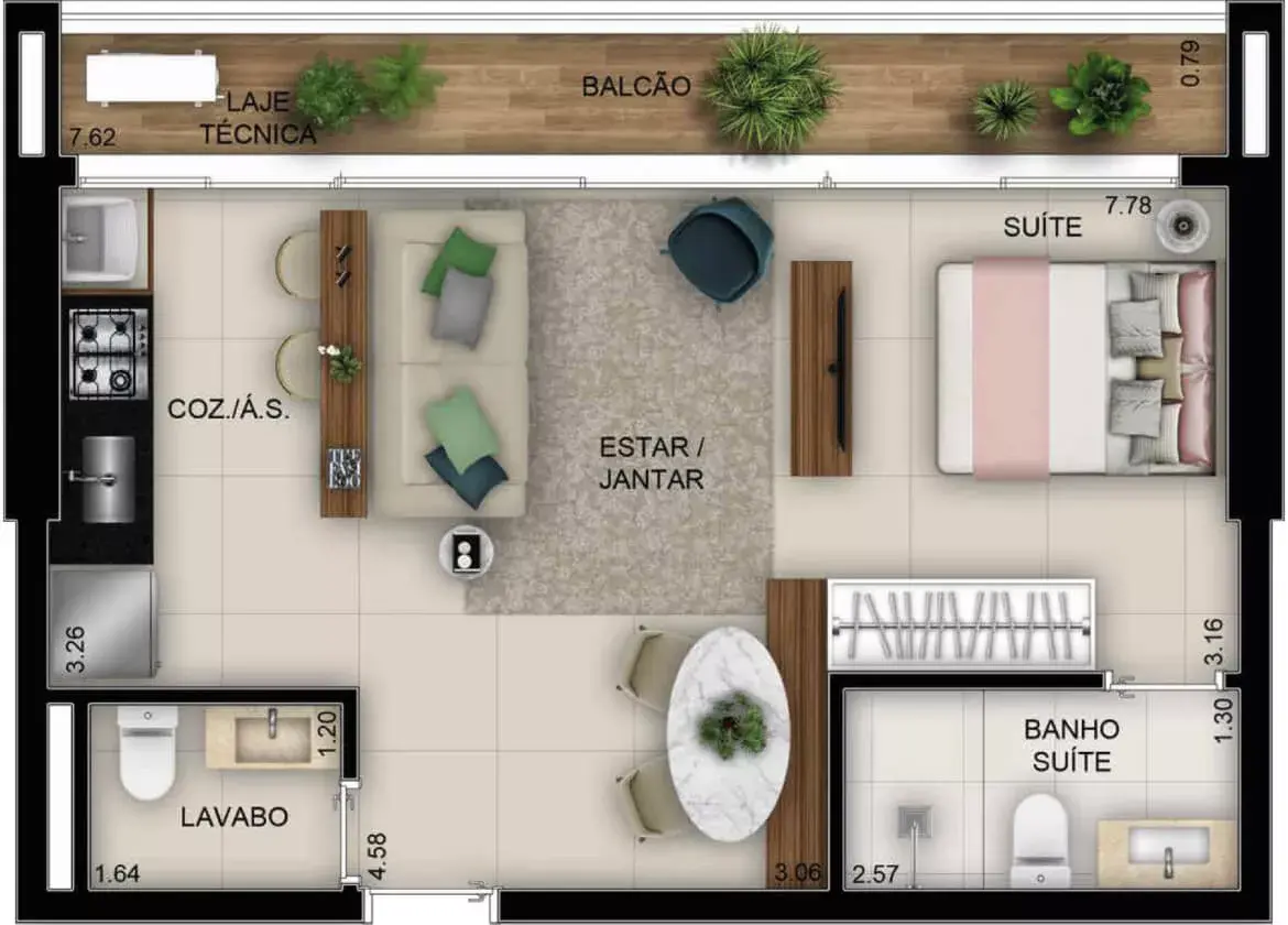 Planta da Unidade 1