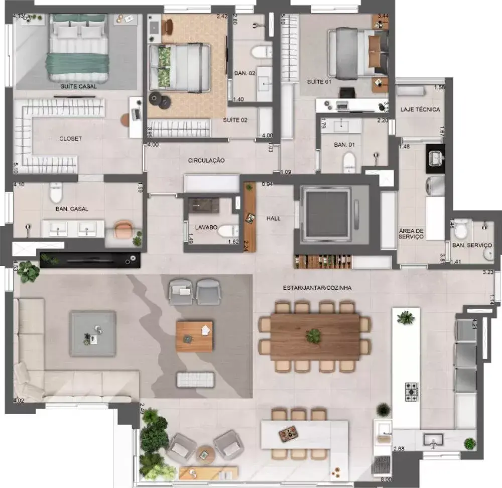 Planta da Unidade 1